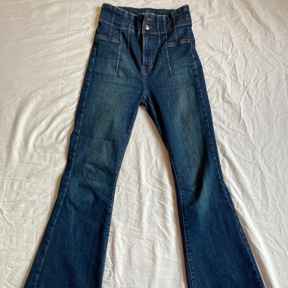 Free People We The Free Jayde High Rise Flare Jeans 27
